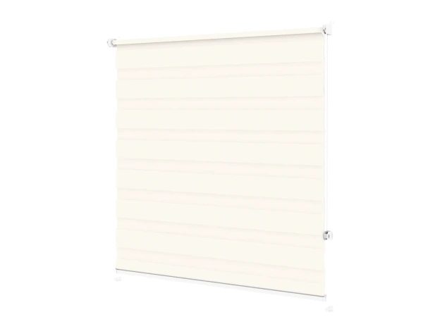 Jaluzele MINI - zi și noapte - țesătură Zakynthos 03 - fildeș 2