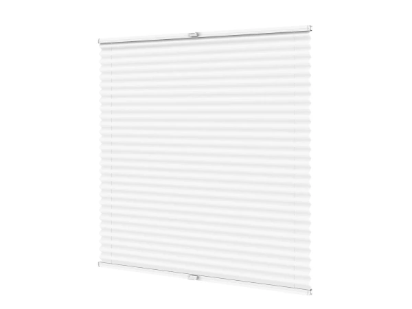 Plisé rolety LUX - látka Blossom White 11191- BLACKOUT (zatemňujúca) 1