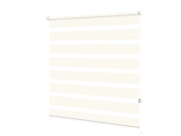 Jaluzele MINI - zi și noapte - țesătură Zakynthos 03 - fildeș 1