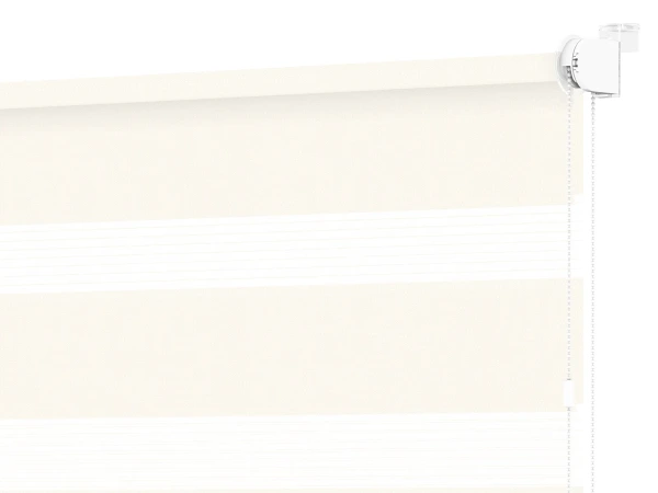 Jaluzele MINI - zi și noapte - țesătură Zakynthos 03 - fildeș