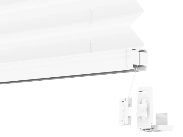 Plisé rolety LUX - látka Blossom White 11191- BLACKOUT (zatemňujúca) 5