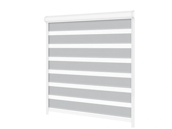 Jaluzele cu role SWING LITE - zi și noapte - țesătură Zakynthos 12 - gri 1