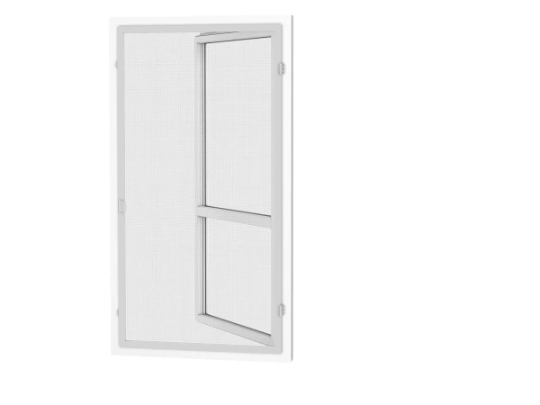 Siete proti hmyzu na DVERE - pántové - SIVÁ - RAL 9006 - bez priečky 1