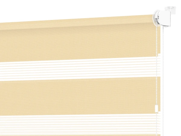 Jaluzele cu roll MINI - zi și noapte - țesătură Zakynthos 05 - croissant