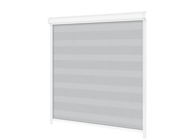 Jaluzele cu role SWING LITE - zi și noapte - țesătură Zakynthos 12 - gri 2