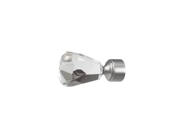 Garniža 19x19mm - 2rady - CRYSTAL CONE - satin