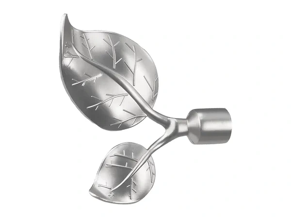 Garniža 19x19mm - 2rady - LIST VEĽKÝ - satin